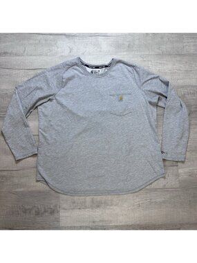 Carhartt Women's 2XL Force Relaxed Fit Midweight Long-Sleeve Pocket T-Shirt
